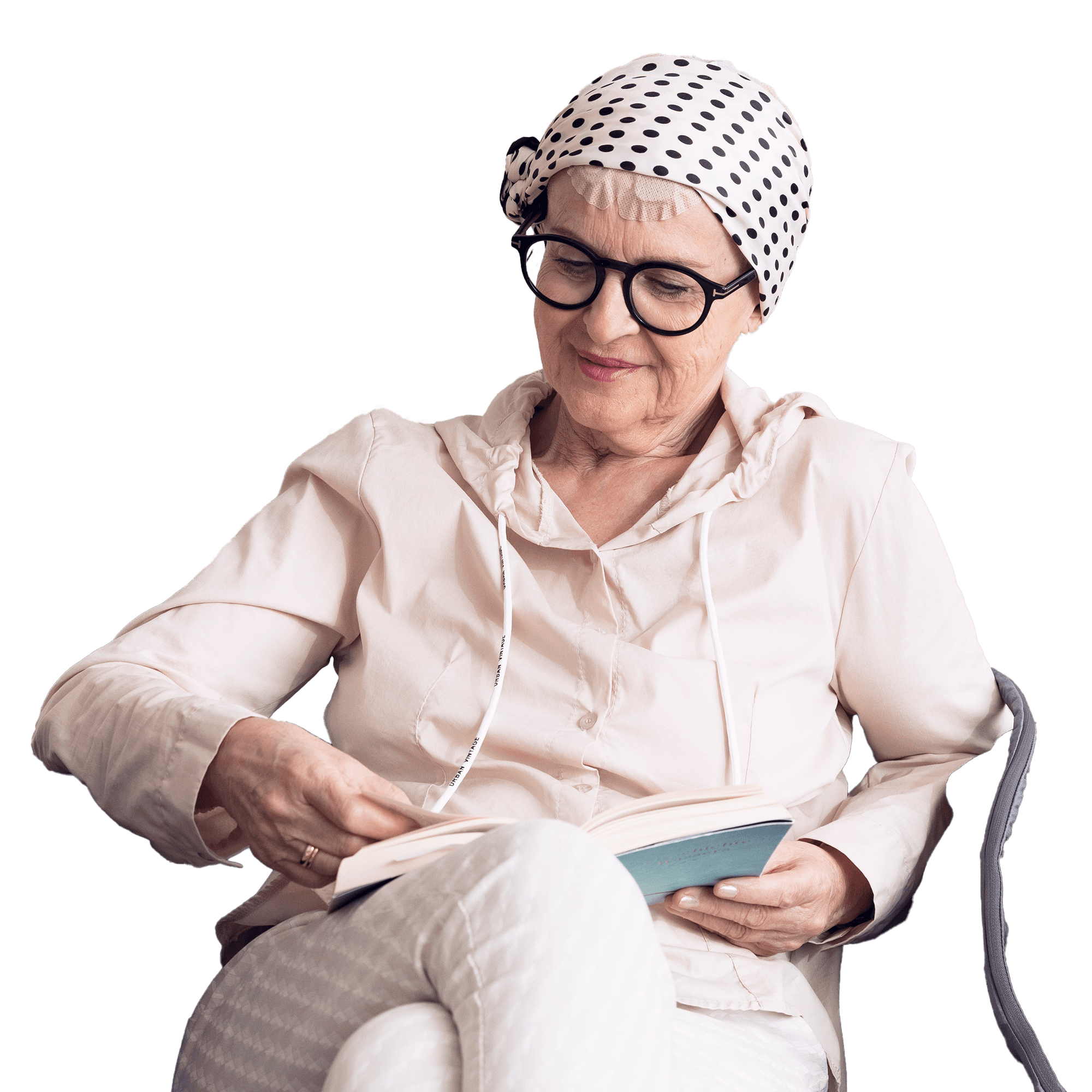 Group of diverse healthcare professionals in lab coats smiling and standing together in a modern medical facility